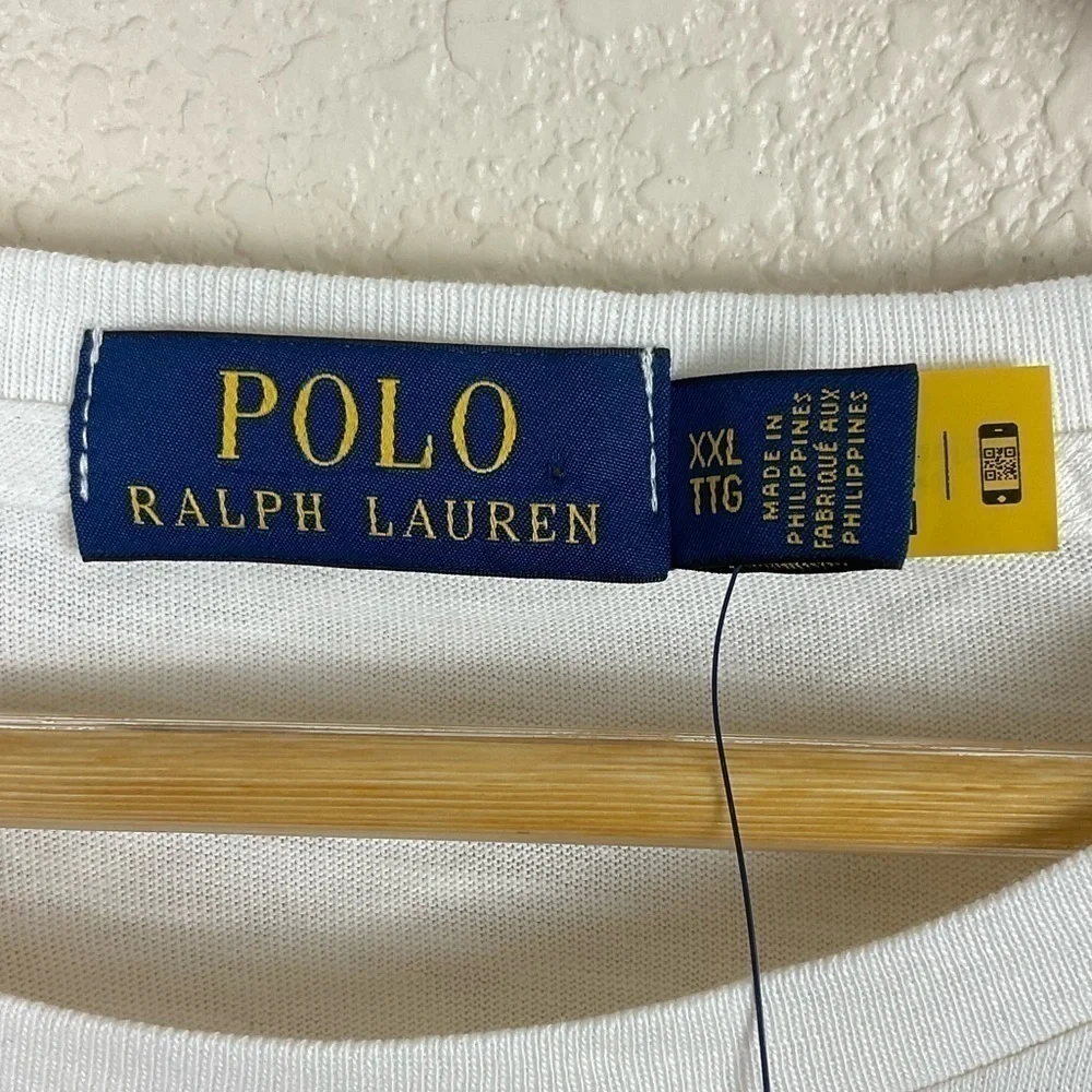 Polo By Ralph Lauren Raglan Athletic Club Baseball 3/4 Sleeve Top Size XXL